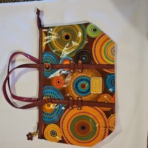 Sam & Hadley Colorful Patterned Tote Bag NWOT